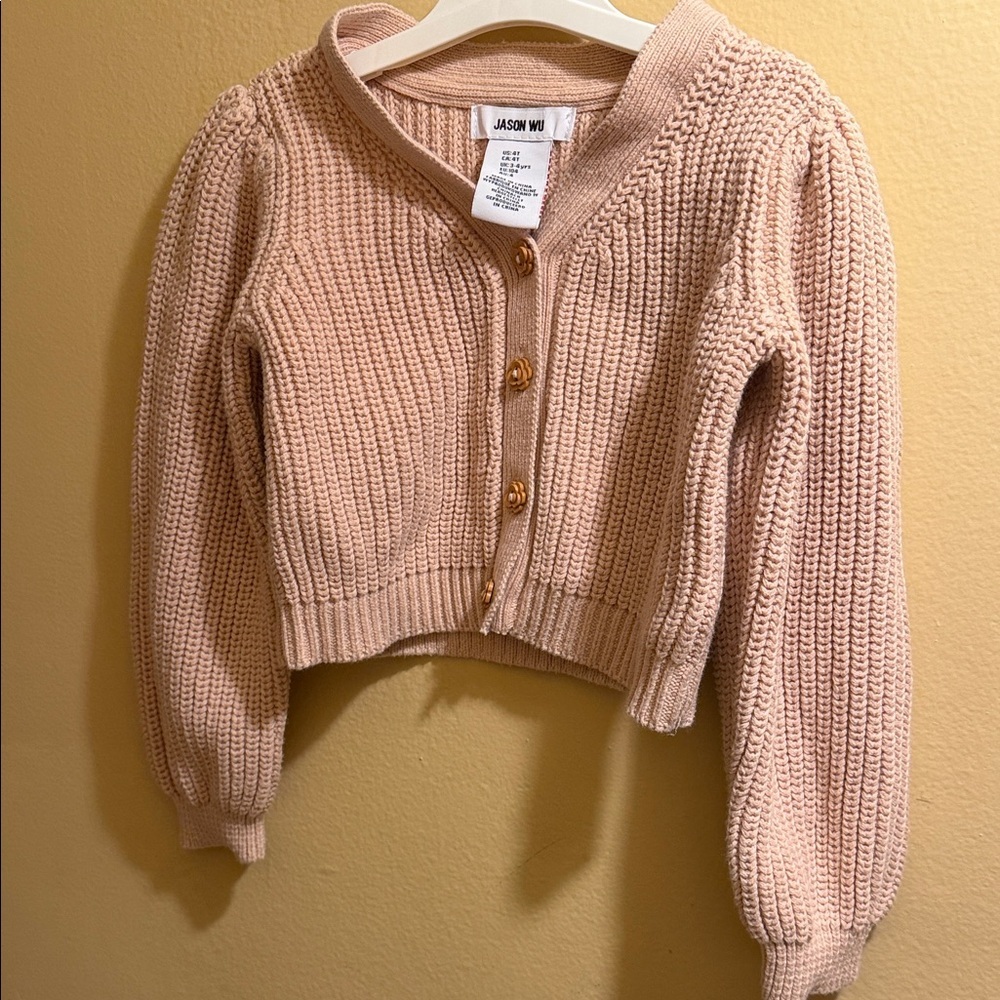 Jason Wu Blush Button-Up Cardigan